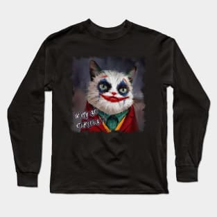 OG CLOWN CAT PARODY - Why So Curious? Long Sleeve T-Shirt